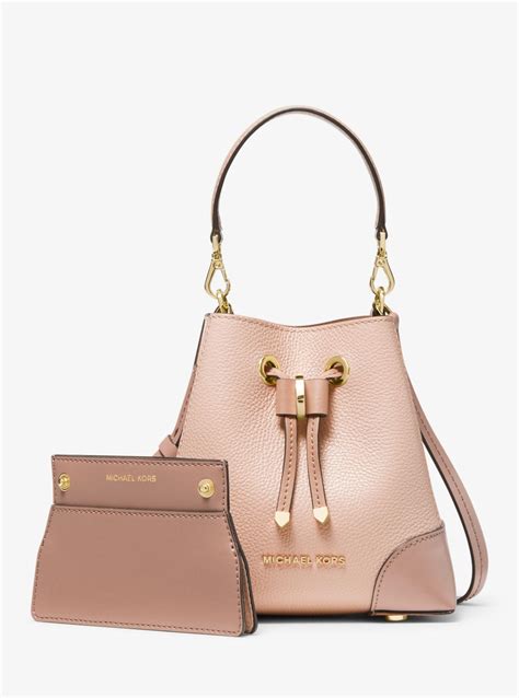 michael kors blocked pebbled crossbody